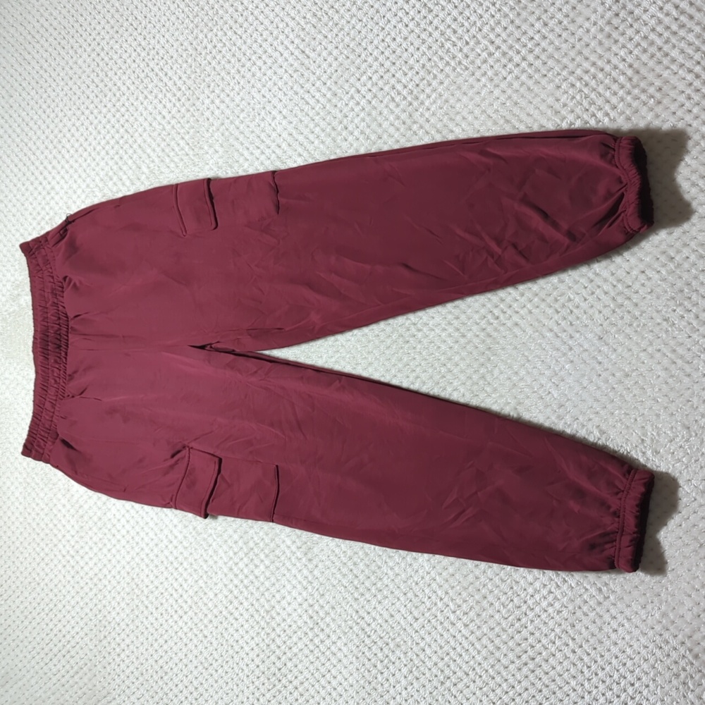 Happily Grey Modal Velour Cropped Hoodie And High Waisted Cargo Jogger Set - Picture 10 of 16